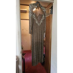 Gold Lillian Albus  Size 10 Ball gown dress